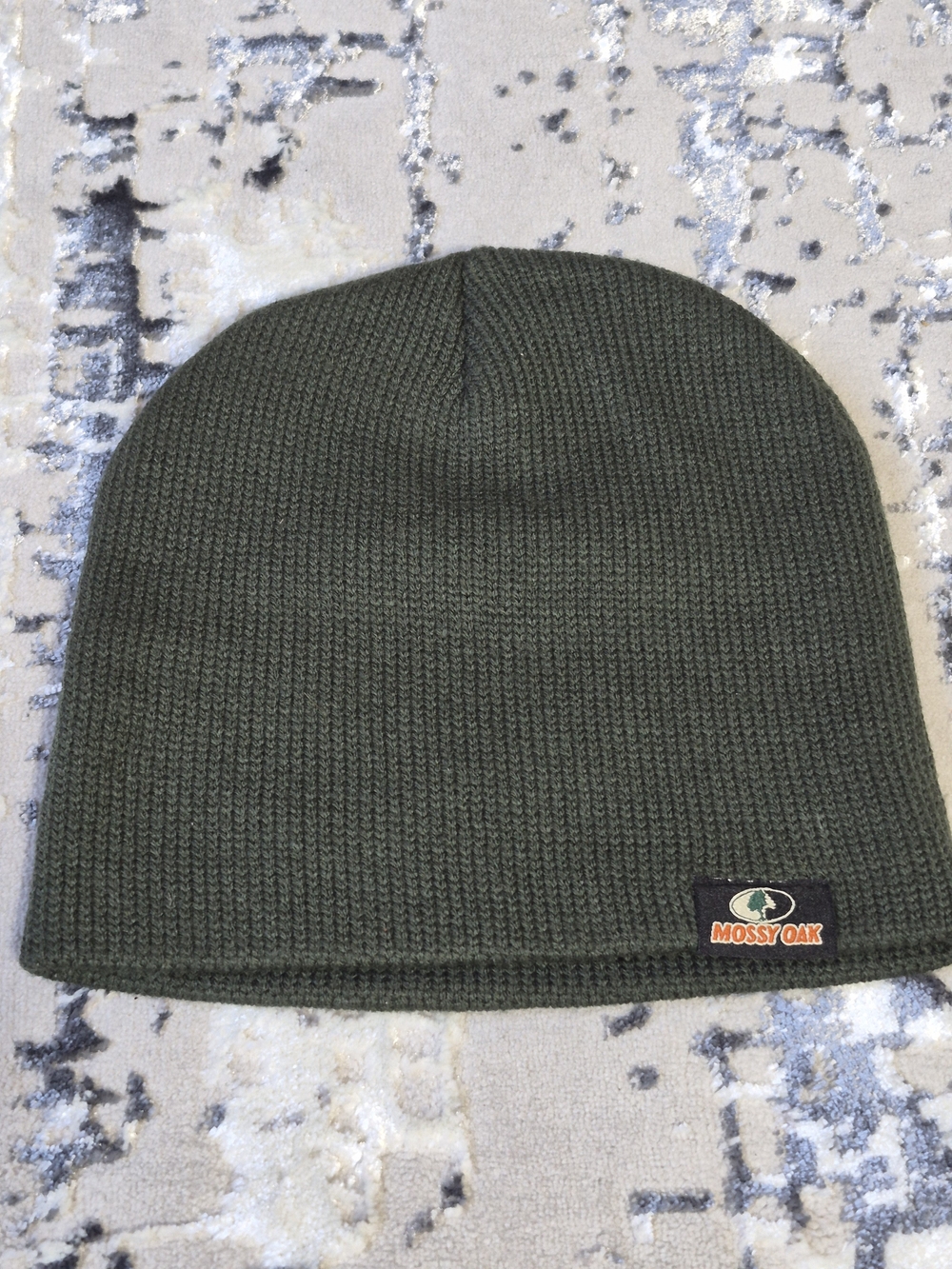 Mossy Oak Beanie Toque Mens One Size Olive Knit Hunt Fish Camp Tourist New